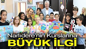Narlıdere’nin kurslarına büyük ilgi