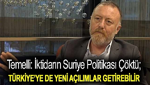 Temelli: İktidarın Suriye politikası çöktü; Türkiye’ye de yeni açılımlar getirebilir