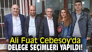 Ali Fuat Cebesoy'da delege seçimleri yapıldı!