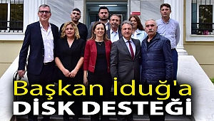 Başkan İduğ'a DİSK desteği
