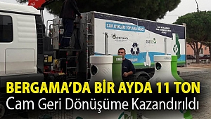Bir ayda 11 ton cam geri dönüşüme kazandırıldı