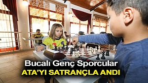 Bucalı genç sporcular Ata’yı satrançla andı