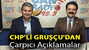 CHP'li Gruşçu'dan Çarpıcı Açıklamalar
