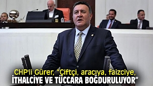 CHP'li Gürer, çiftçi ve besicinin sorunlarına değindi