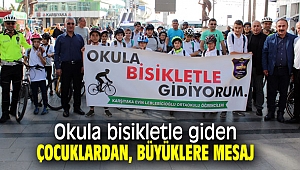 Çocuklardan anlamlı mesaj: Benzin yakmayın, yağ yakın!