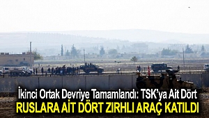 İkinci ortak devriye tamamlandı: TSK’ya ait dört, Ruslara ait dört zırhlı araç katıldı