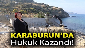 Karaburun’da hukuk kazandı!