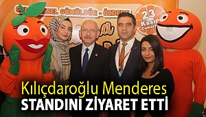 Kılıçdaroğlu Menderes Standını Ziyaret Etti Mandalina Yedi