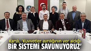 Merkez Parti lideri Karslı, açıklamalarda bulundu