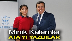 Minik kalemler Ata’yı yazdılar