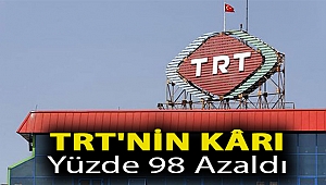 TRT'nin kârı yüzde 98 azaldı