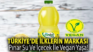TÜRKİYE’DE İLKLERİN MARKASI PINAR SU VE İÇECEK İLE VEGAN YAŞA!