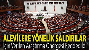 Alevilere yönelik saldırılar için verilen araştırma önergesi reddedildi