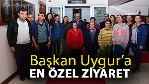 Başkan Uygur’a en özel ziyaret