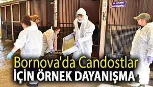 Bornova'da candostlar için örnek dayanışma