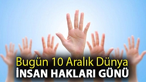 Bugün 10 Aralık Dünya İnsan Hakları günü