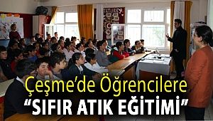Çeşme’de öğrencilere “Sıfır Atık Eğitimi”