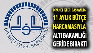 Diyanet İşleri Başkanlığı, 11 aylık bütçe harcamasıyla altı bakanlığı geride bıraktı