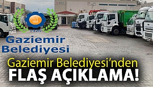 Gaziemir Belediye'sinden Flaş Açıklama
