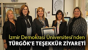 İzmir Demokrasi Üniversitesi’nden TÜRGÖK’e Teşekkür Ziyareti