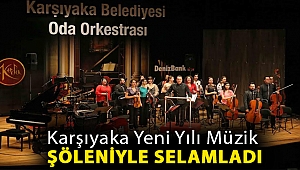 Karşıyaka yeni yılı müzik şöleniyle selamladı