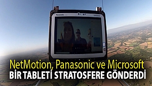 NetMotion, Panasonic ve Microsoft, bir tableti stratosfere gönderdi