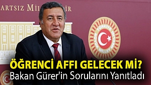 Öğrenci affı gelecek mi? Bakan Gürer'in sorularını yanıtladı