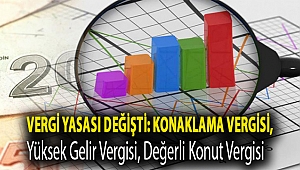 Vergi yasası değişti: Konaklama vergisi, yüksek gelir vergisi, değerli konut vergisi