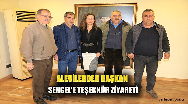 ALEVİLERDEN BAŞKAN SENGEL'E TEŞEKKÜR ZİYARETİ