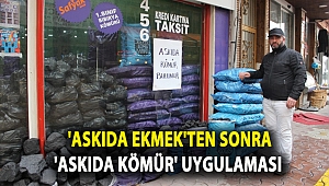 ’Askıda ekmek’ten sonra ’askıda kömür’ uygulaması