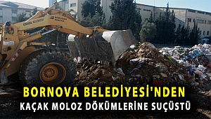 Bornova Belediyesi’nden kaçak moloz dökümlerine suçüstü