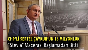 CHP'li Sertel:''ÇAYKUR'un 16 milyonluk