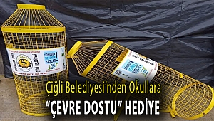 Çiğli Belediyesi’nden Okullara “Çevre Dostu” Hediye