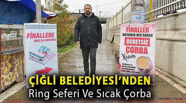 Çiğli Belediyesi’nden ring seferi ve sıcak çorba