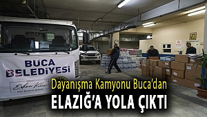 Dayanışma kamyonu Buca’dan Elazığ’a yola çıktı