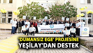 ‘Dumansız Ege’ projesine Yeşilay’dan destek
