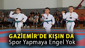 Gaziemir'de kışın da spor yapmaya engel yok
