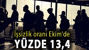 İşsizlik oranı Ekim'de yüzde 13,4