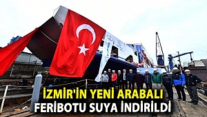 İstanbul Tuzla’da yapımı süren feribotlardan ilki törenle suya indirildi.