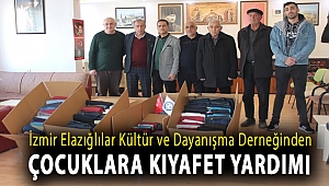 İzmir Elazığlılar Kültür ve Dayanışma Derneğinden çocuklara kıyafet yardımı