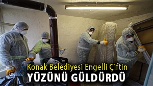 Konak Belediyesi engelli çiftin yüzünü güldürdü