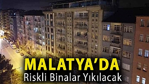 Malatya’da riskli binalar yıkılacak