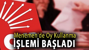 Menemen'de Oy Kullanma İşlemi Başladı