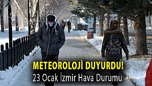 Meteoroloji duyurdu! 23 Ocak İzmir Hava Durumu