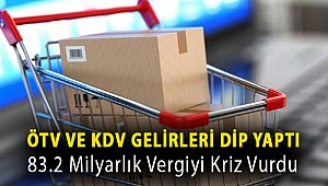 ÖTV ve KDV gelirleri dip yaptı… 83.2 milyarlık vergiyi kriz vurdu