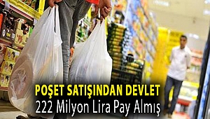 Poşet satışından devlet 222 milyon lira pay almış