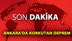 SON DAKİKA: Ankara'da 3.9 ve 3.3 büyüklüğünde iki deprem!