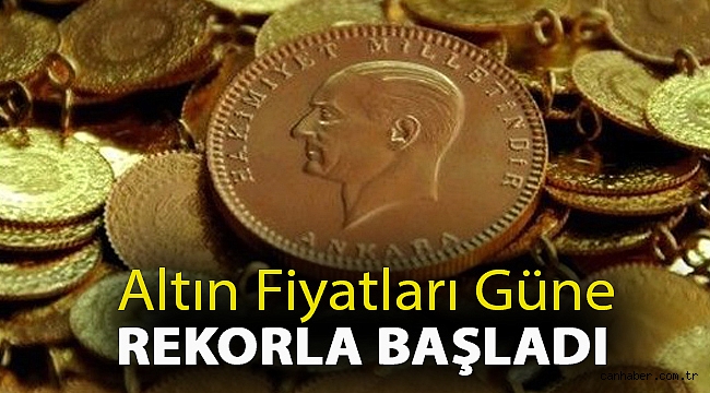 Altın fiyatları güne rekorla başladı