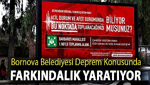 Bornova Belediyesi deprem konusunda farkındalık yaratıyor