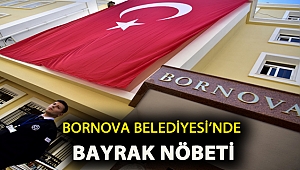 Bornova Belediyesi’nde bayrak nöbeti